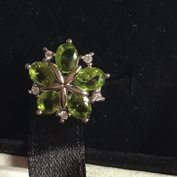 Sterling Silver Period & White Cz Ring Size 7 New - Picture 4 of 6